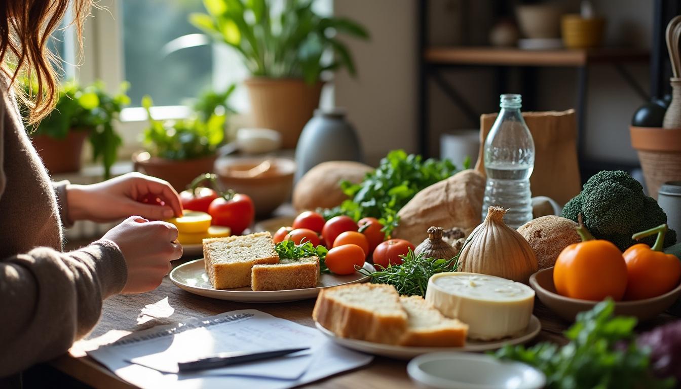Illustration: Moyenne du budget alimentaire mensuel pour une personne en France