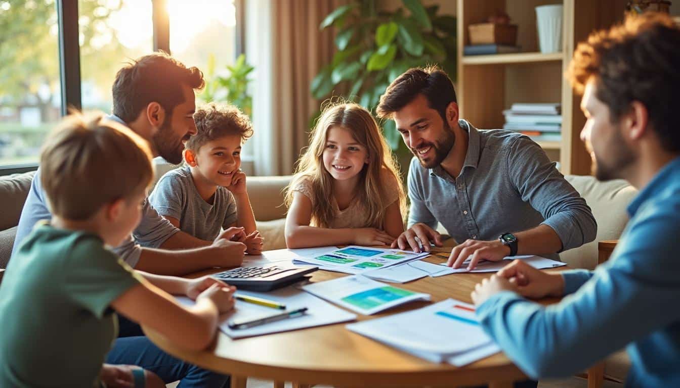 Illustration: Définition du budget moyen de vacances pour une famille de 4 personnes