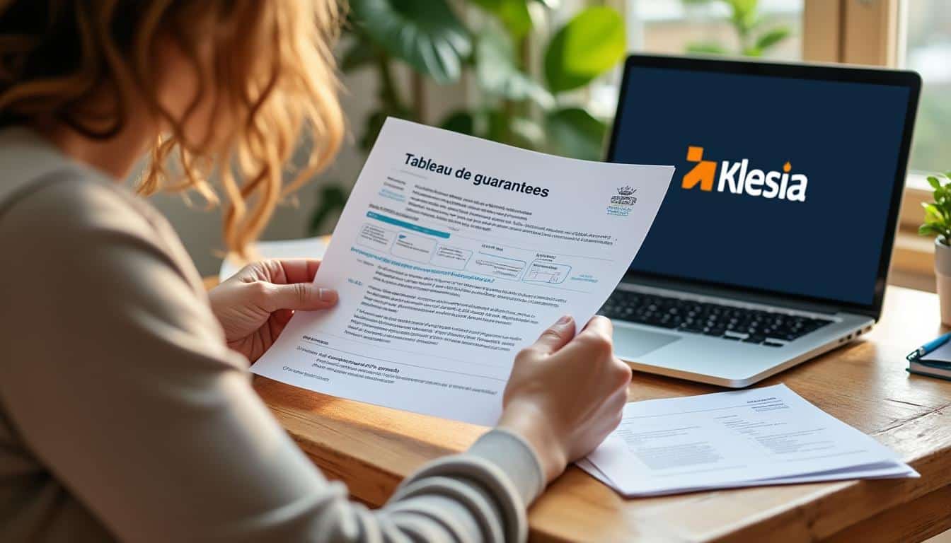 Illustration: Comprendre le tableau de garanties de la mutuelle Klesia au format PDF