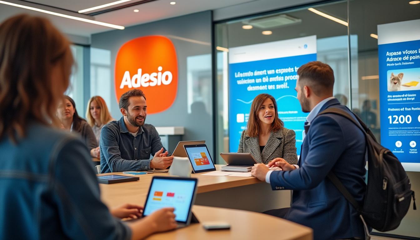 Illustration: Utilisation, valorisation et optimisation des points Adesio à la Banque Postale