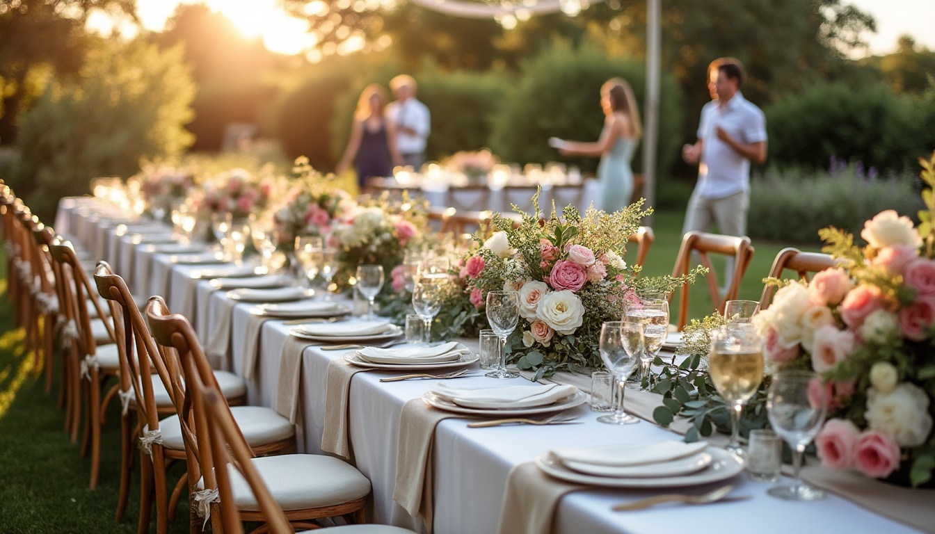 Illustration: Montants moyens du budget fleurs pour un mariage de 100 personnes