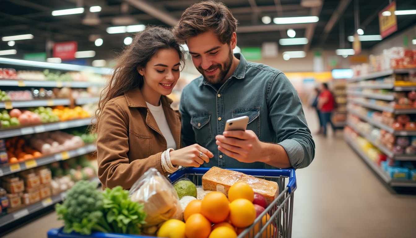 Illustration: Définition et explication du budget moyen des courses pour 2 personnes