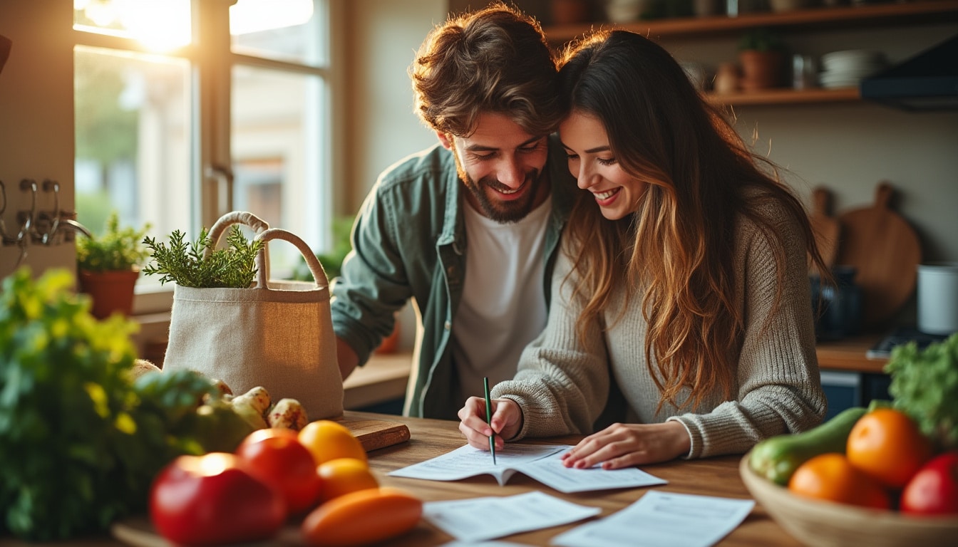 Budget moyen des courses pour 2 personnes : calcul, astuces et exemples