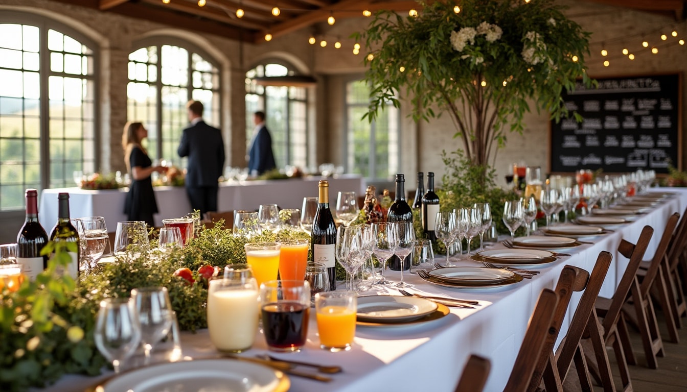 Illustration: Répartition des boissons à prévoir pour un mariage de 80 personnes