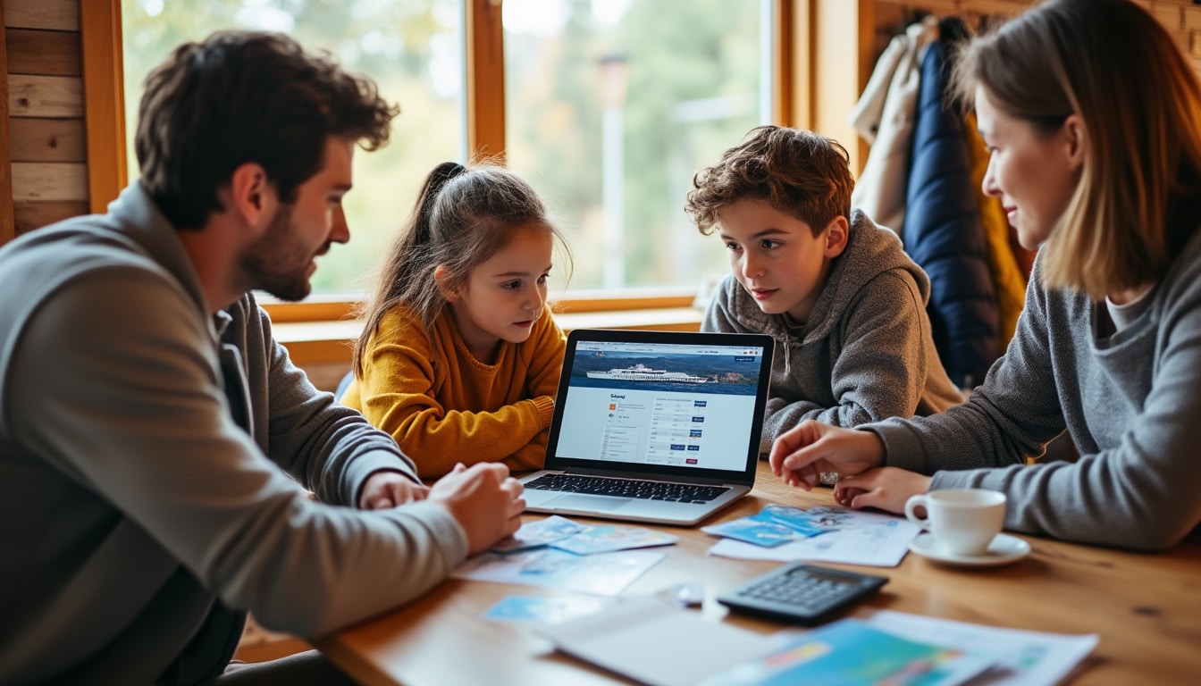Illustration: Présentation du budget de voyage au Canada pour une famille de 4 personnes