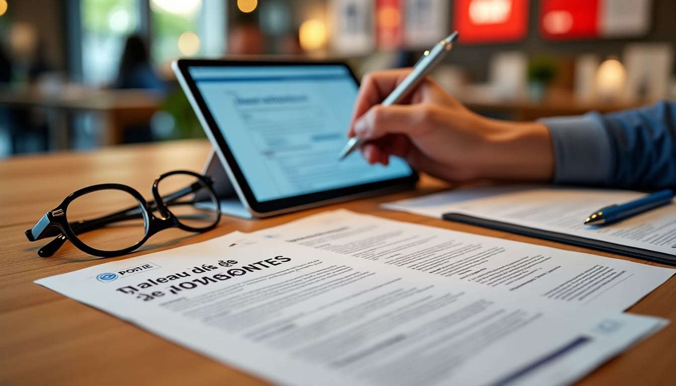 Tableau de garanties PDF de la mutuelle de La Poste : guide complet