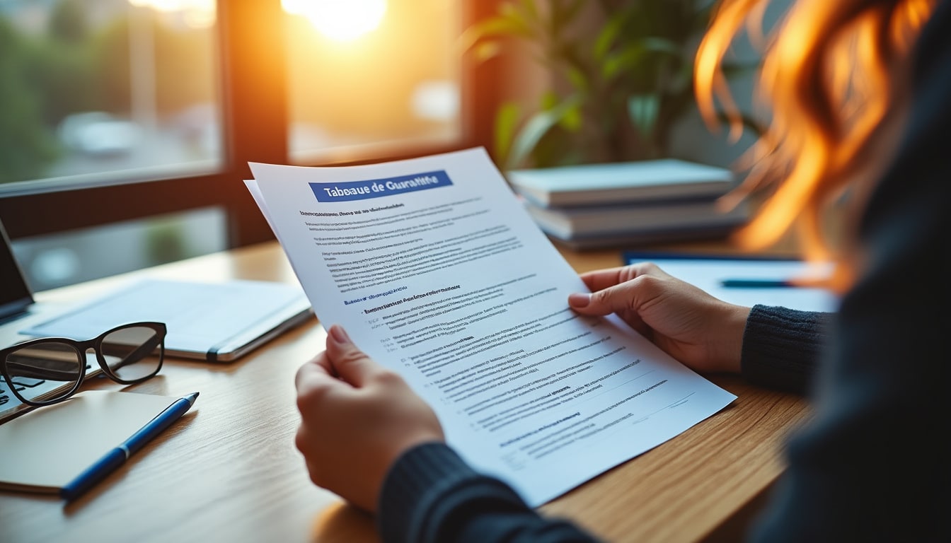 Illustration: Définition et rôle du tableau de garantie de la Mutuelle Générale en PDF