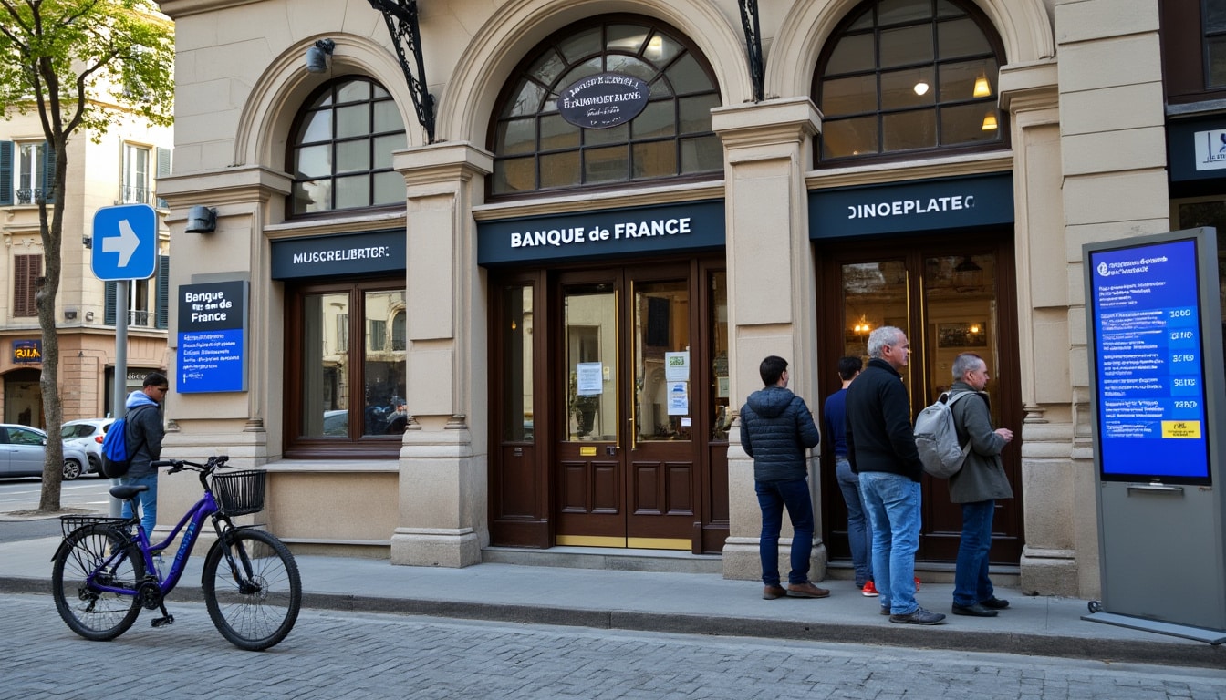 Illustration: Coordonnées et horaires d’ouverture de la Banque de France de Tours