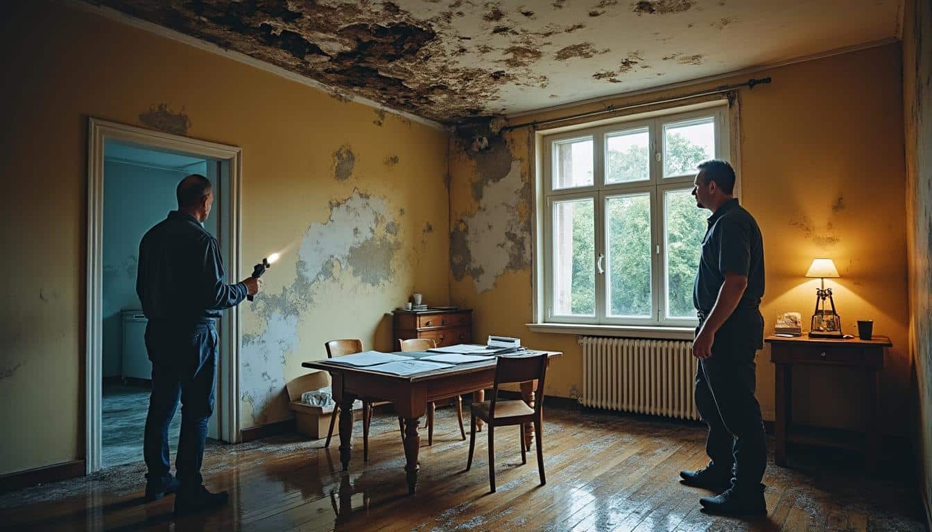 Sinistre habitation : fuite de canalisation et expertise précise