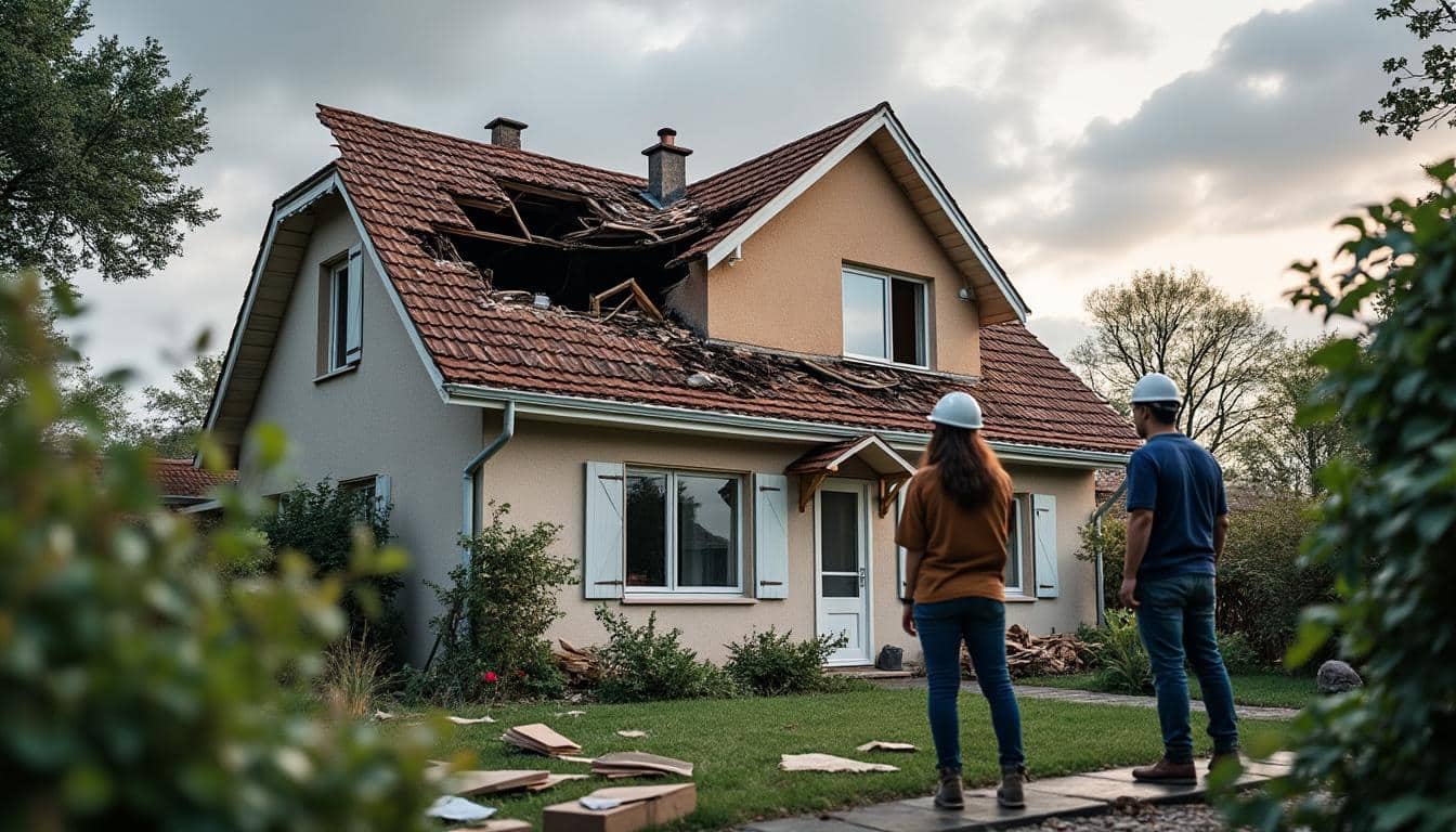 Illustration: Comprendre le sinistre d’habitation lié à une tempête et à la réparation de toiture